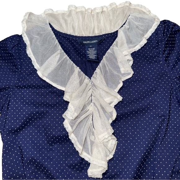 RALPH LAUREN Vintage Polk-Dot Dressy Romper Shorts size 12 Girls✨ - Picture 7 of 12